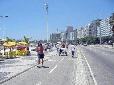 Vista Lateral Praia De Copacabana Rio de Janeiro Bagian luar foto