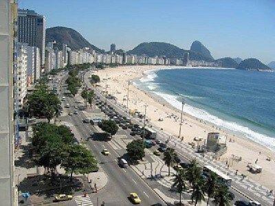 Vista Lateral Praia De Copacabana Rio de Janeiro Bagian luar foto